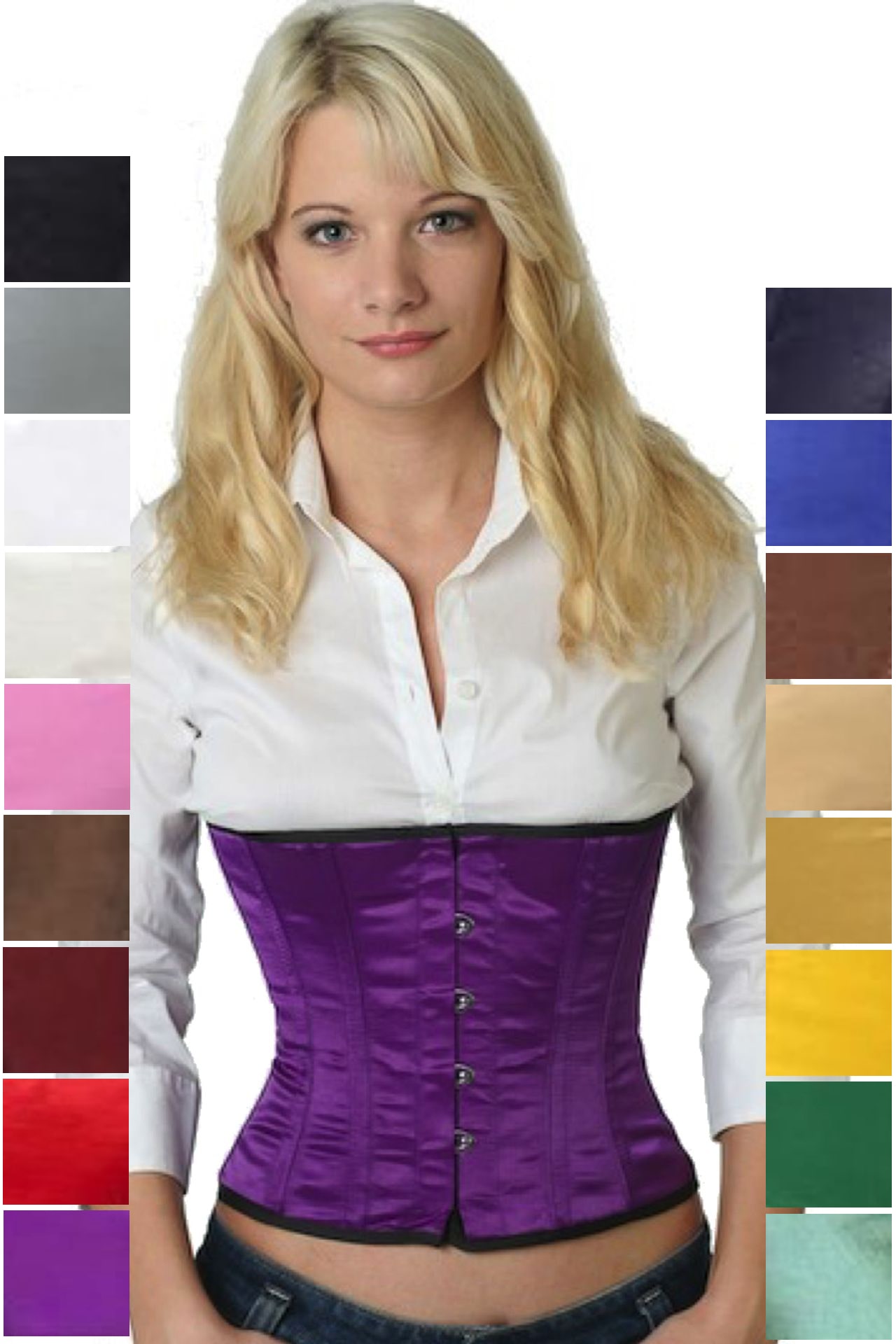 Corse violeta raso reductores corset sw09