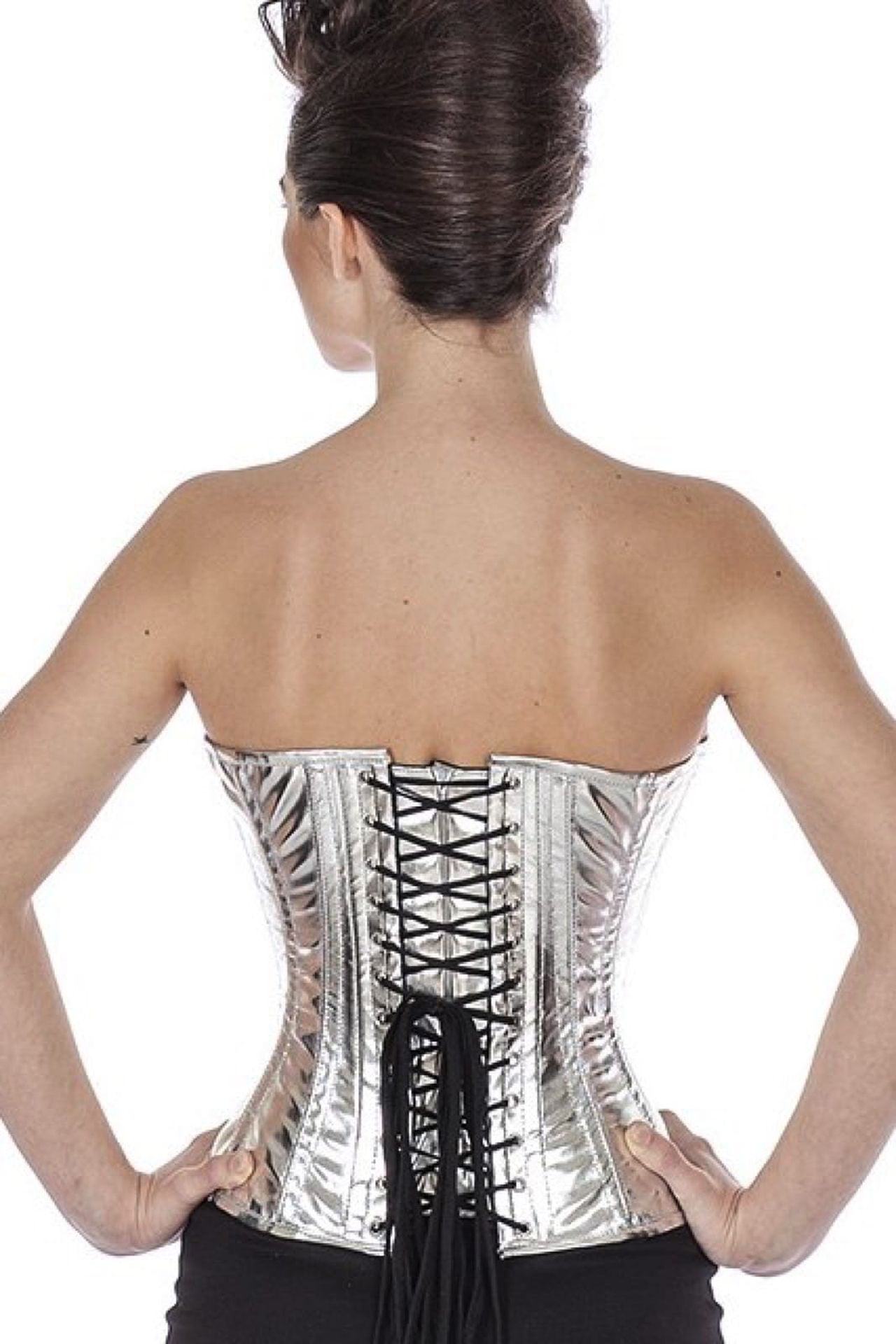 Lakket korset sølv glimmer Halvbryst Lakket korset sølv glimmer Halvbryst