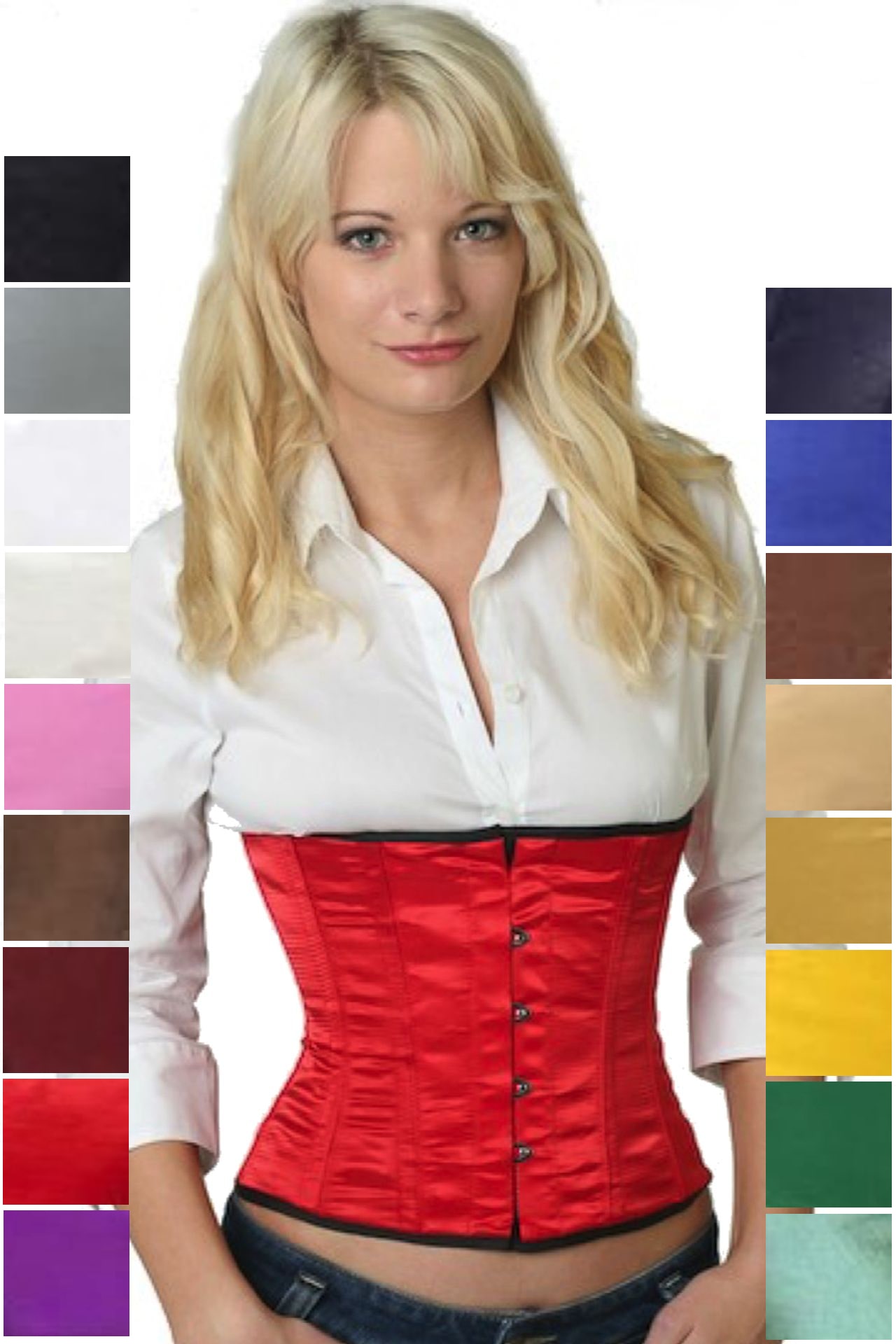 Corse rojo raso reductores corset sw06