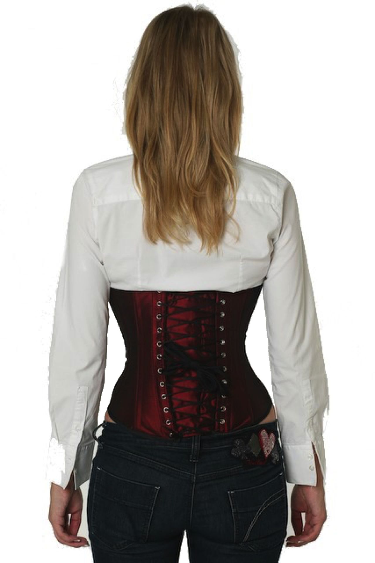 Corset satin wine red underbust Corset satin wine red underbust