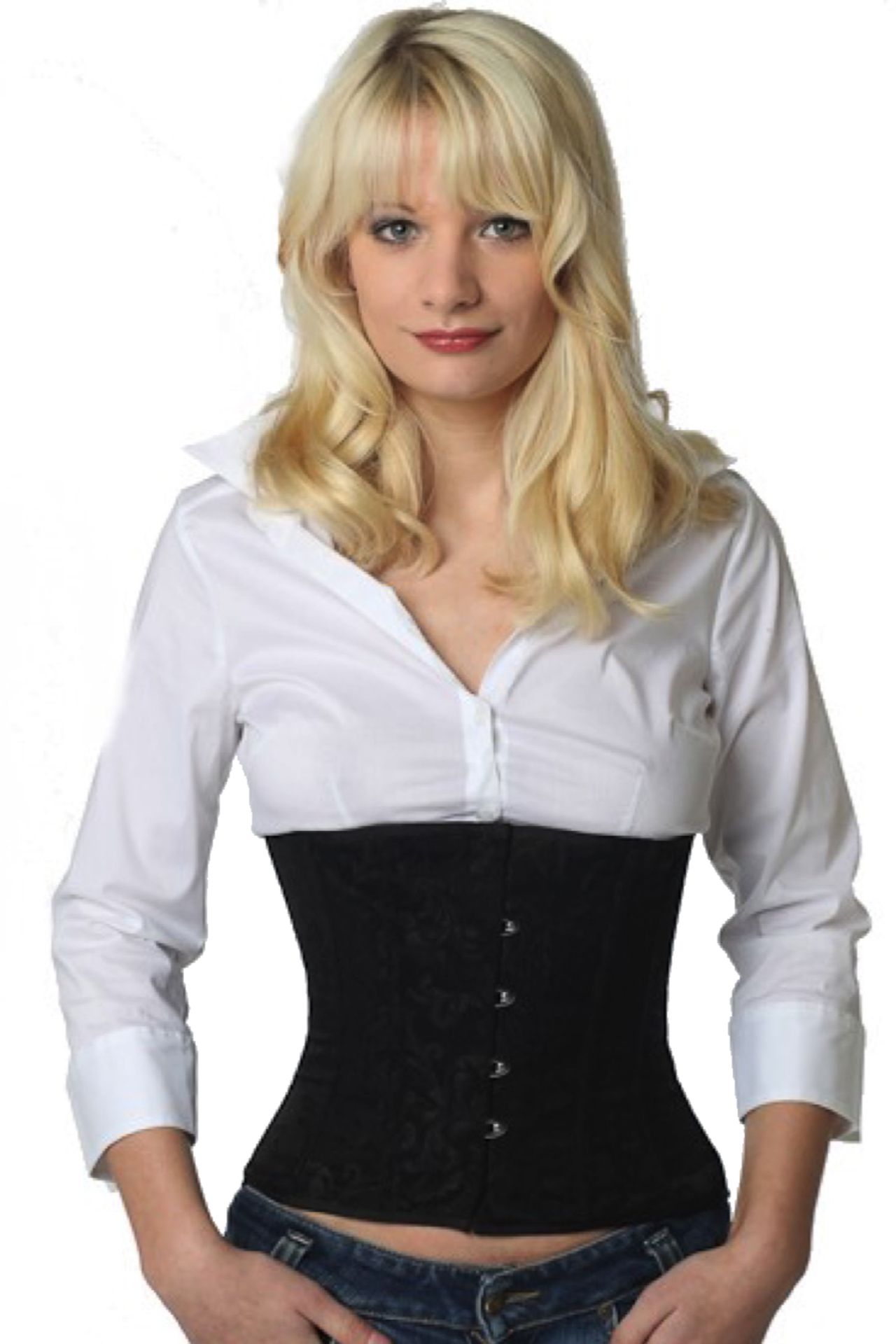 Brokaat corset zwart taille Korset rw80