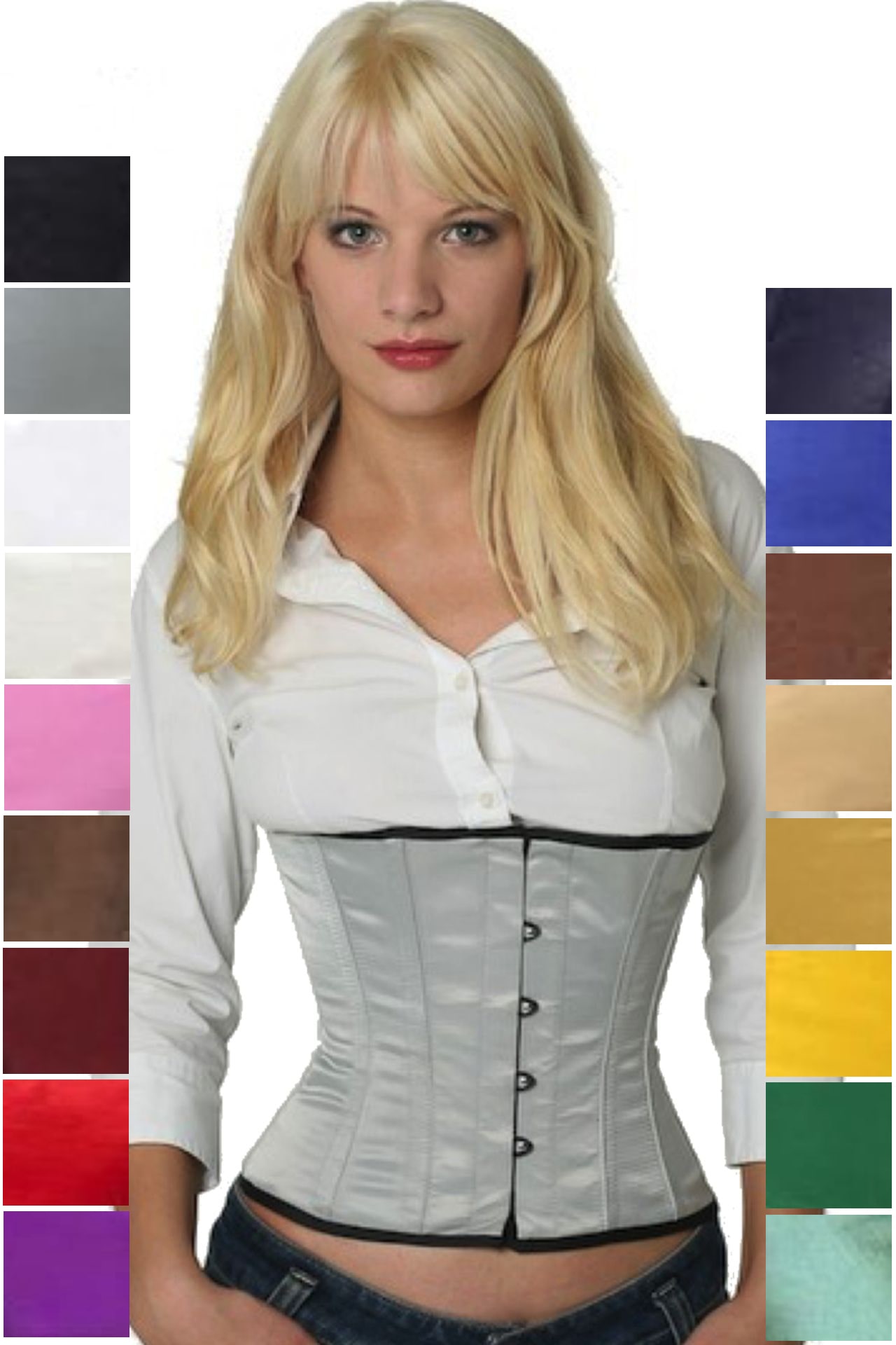Corse gris raso reductores corset sw01