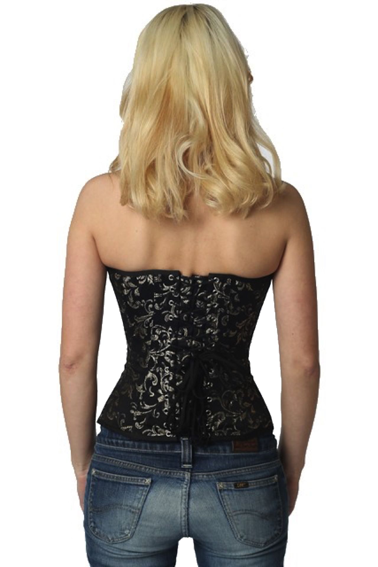 Corsetto Broccato Oro Mezzo Busto Corsetto Broccato Oro Mezzo Busto