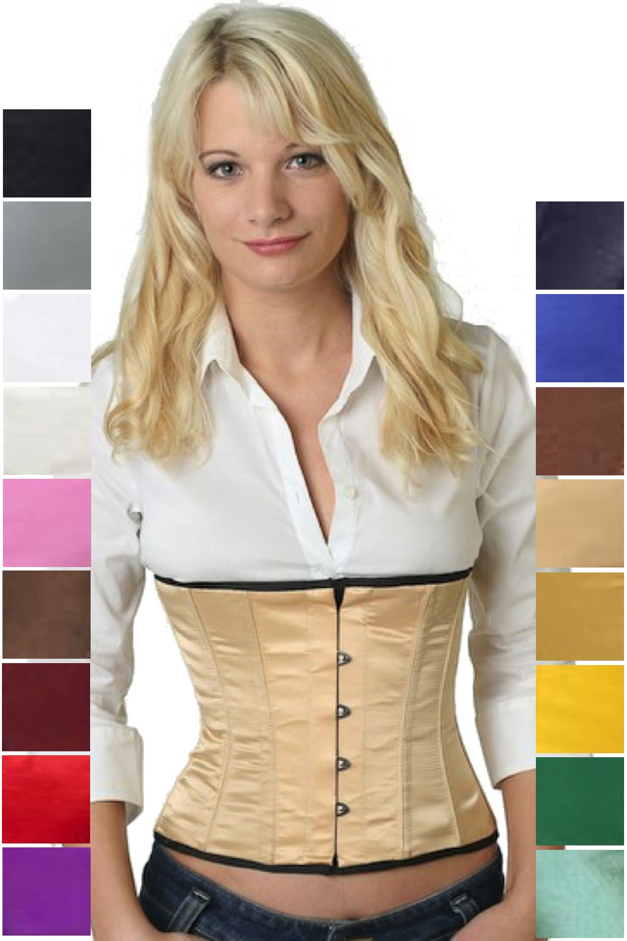 Korsett beige Taillenkorsett Korsett beige Taillenkorsett