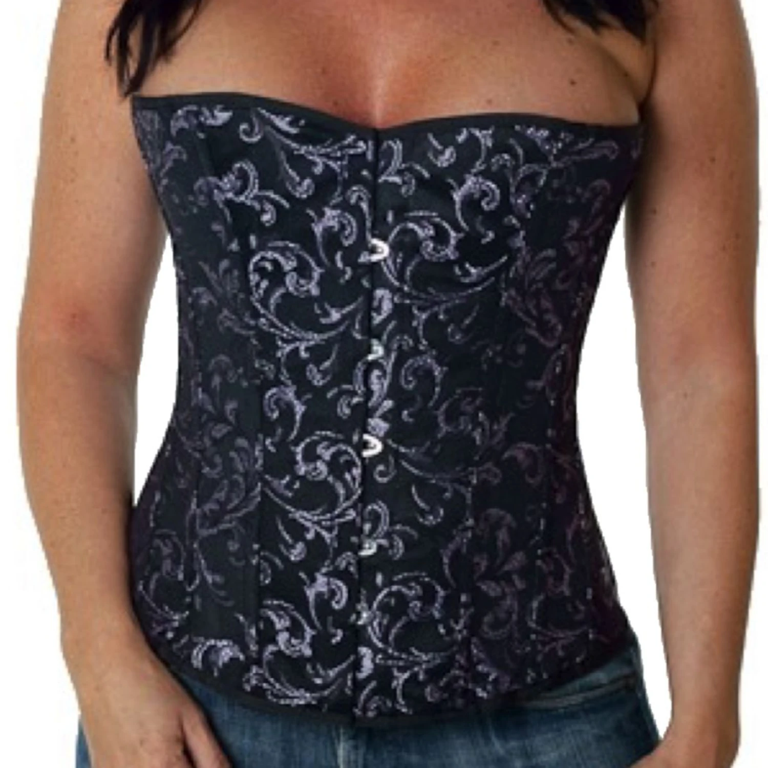 Korsett Fiolett Brokade Half bust rh87 Korsett Fiolett Brokade Half bust rh87