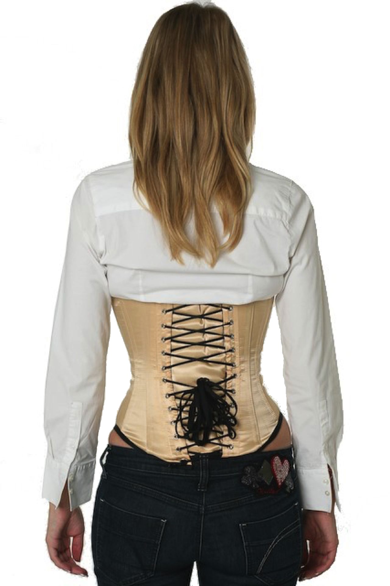 Korsett Sateng Beige Underbustkorsett Korsett Sateng Beige Underbustkorsett