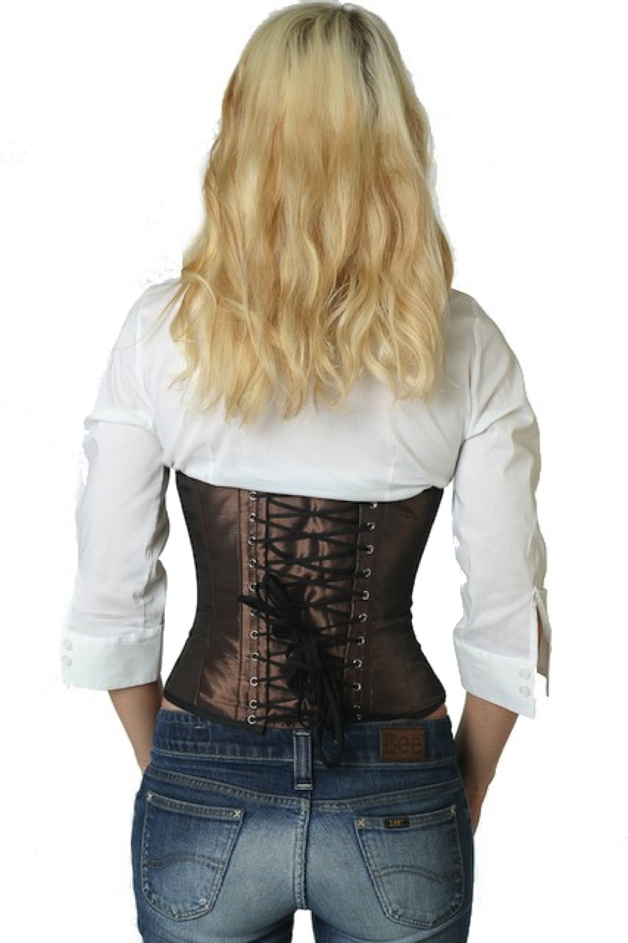 Korsett tea braun Taillenkorsett Korsett tea braun Taillenkorsett