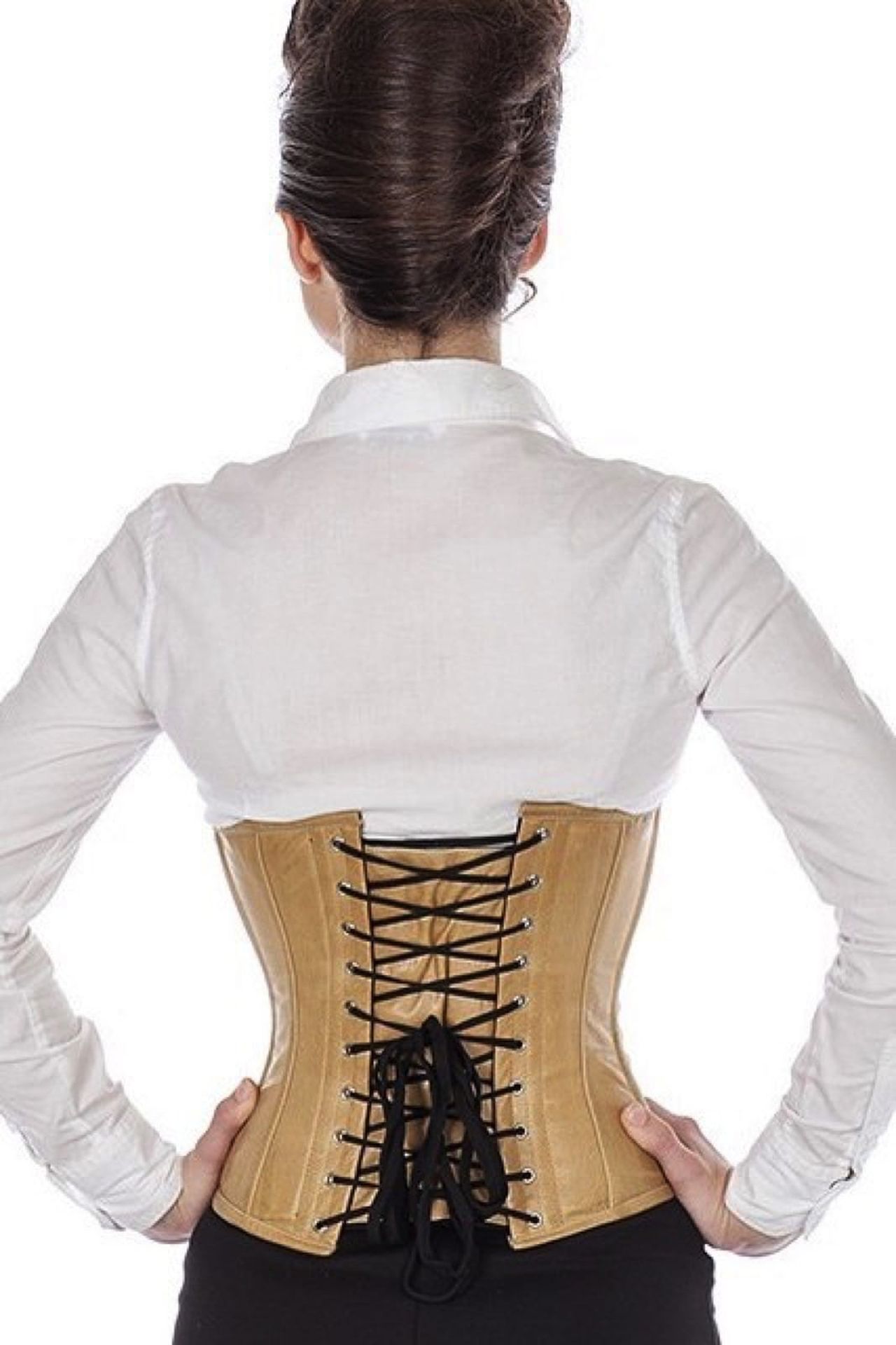 Leren korset beige taille korset Leren korset beige taille korset