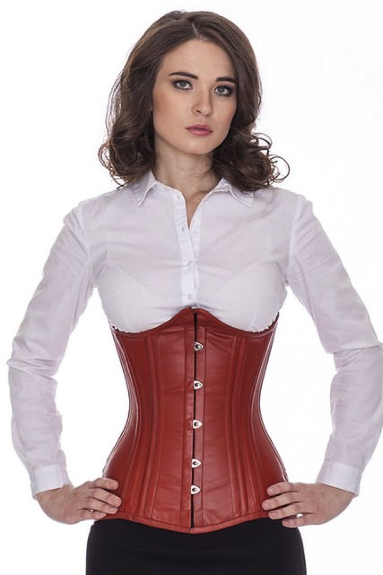 Korset Læder Brun Tan Underbryst Korset Buet Korset Læder Brun Tan Underbryst Korset Buet