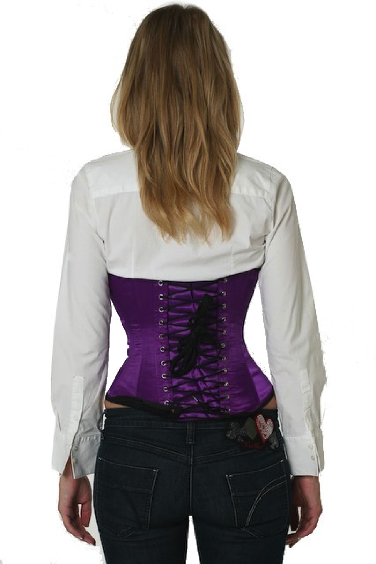 Korsett Sateng Fiolett Underbust Korsett Korsett Sateng Fiolett Underbust Korsett