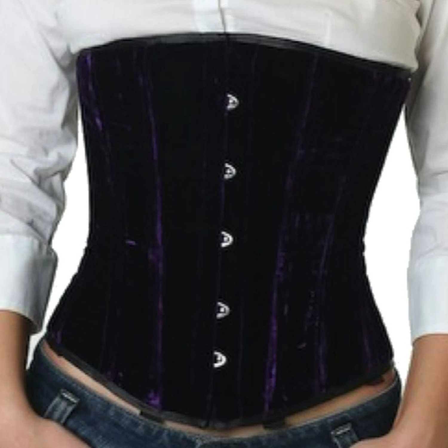 Espartilho Corset violeta veludo vu65 Espartilho Corset violeta veludo vu65