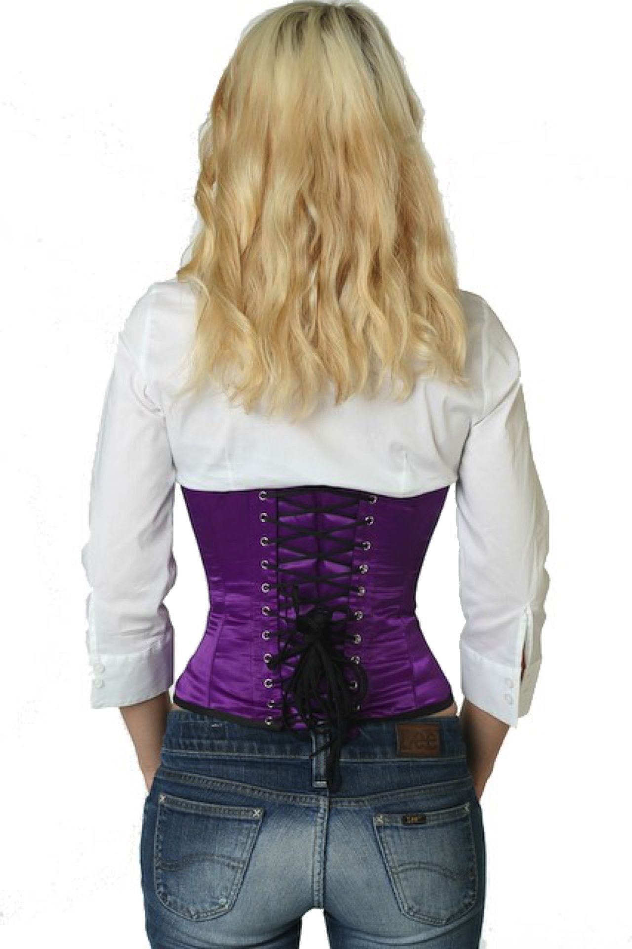 Corset Satin Purple Waist Cincher Corset Satin Purple Waist Cincher