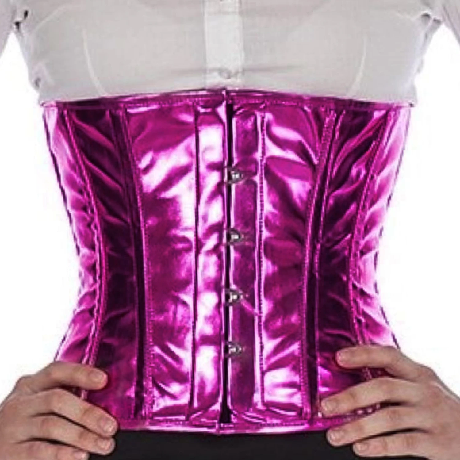 Korsett Pink glitter Lakk Midje pwG7 Korsett Pink glitter Lakk Midje pwG7