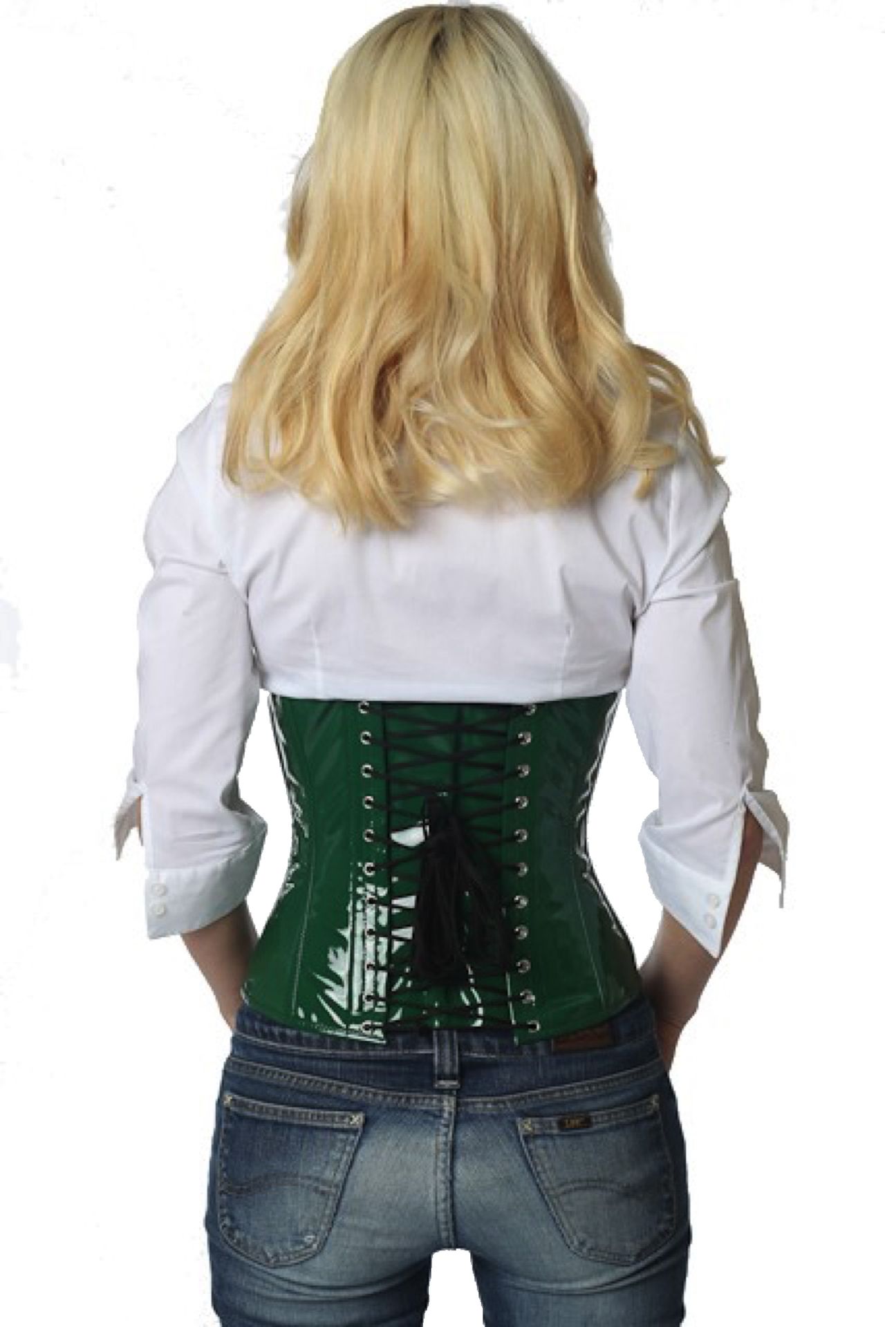 Korsett Lack Grün Taillenkorsett Korsett Lack Grün Taillenkorsett